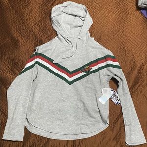 NWT - NHL Minnesota Wild Concepts sport ladies size small fleece hooded top
